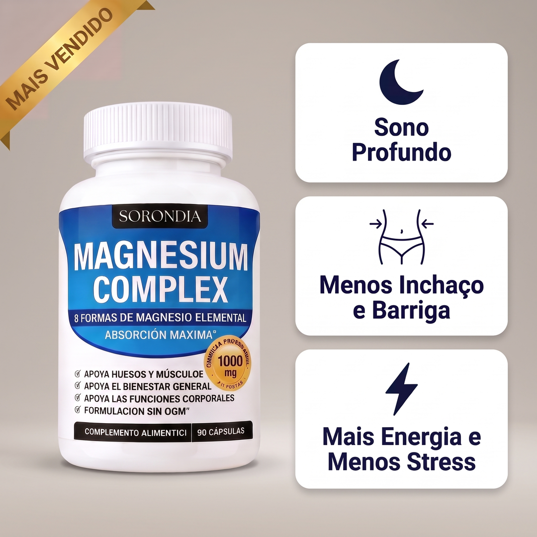 Complexo de Magnésio 8 em 1 Sorondia