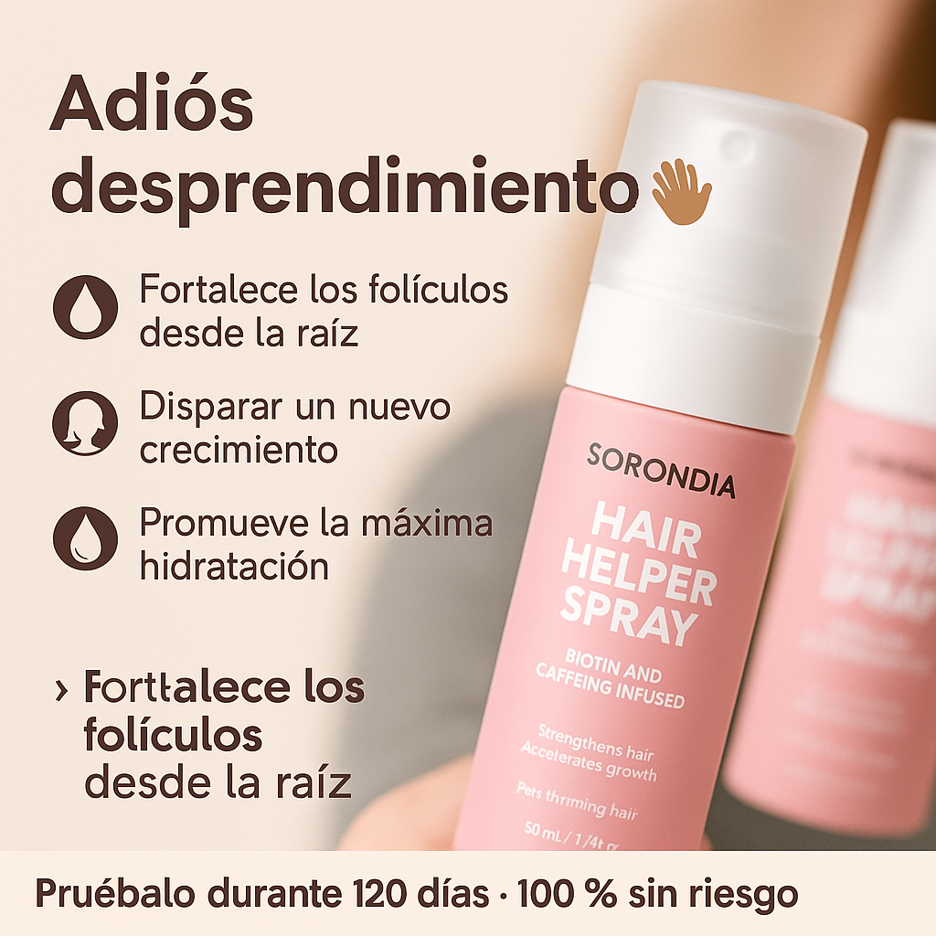 Sorondia© Hair Helper Spray - Reparador del Cabello