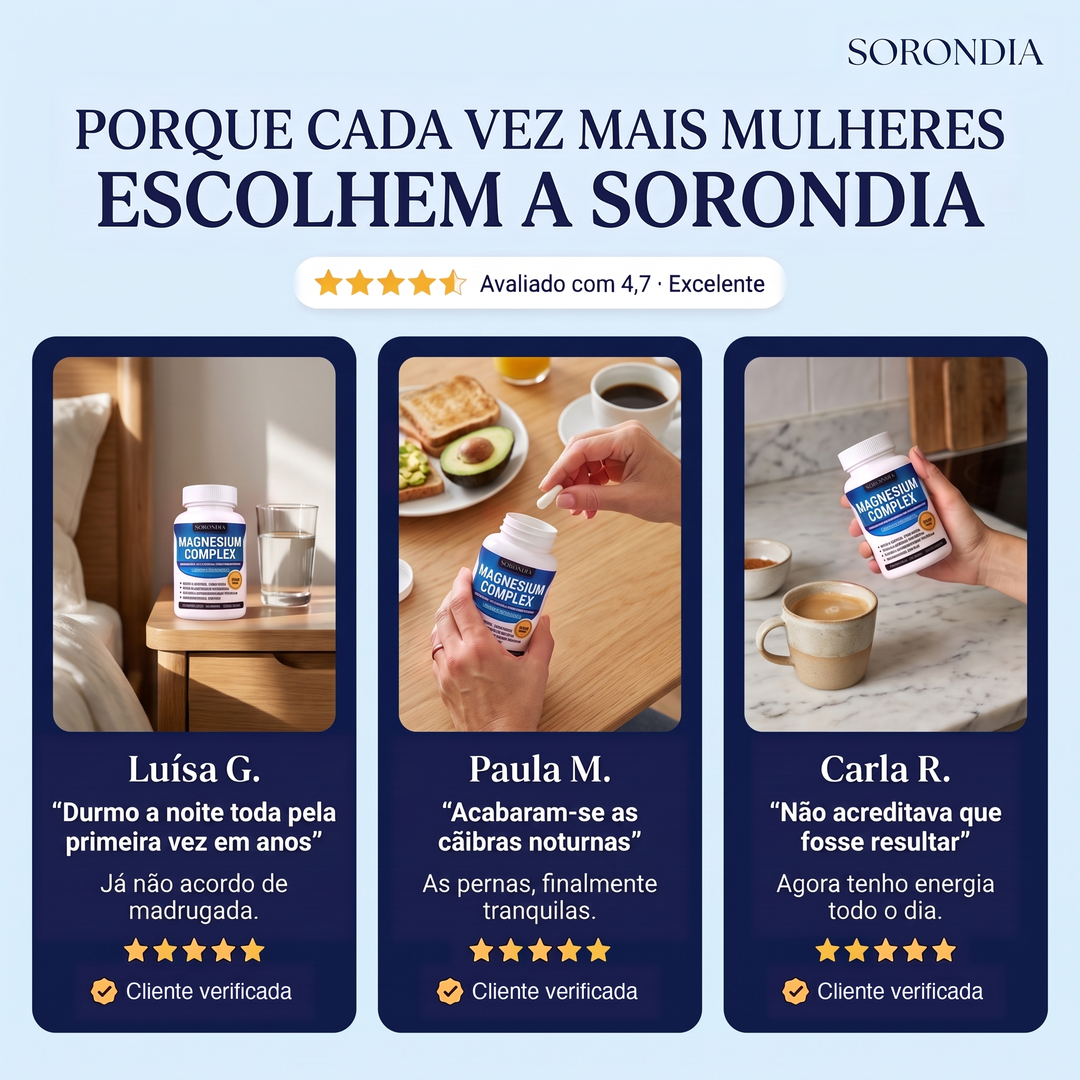 Complexo de Magnésio 8 em 1 Sorondia