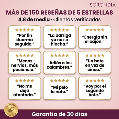 Magnesio Mujer 20 en 1 Sorondia 10 tipos de magnesio 120 cápsulas