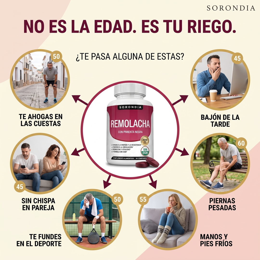 Remolacha 2040 mg con pimienta negra Sorondia 90 comprimidos