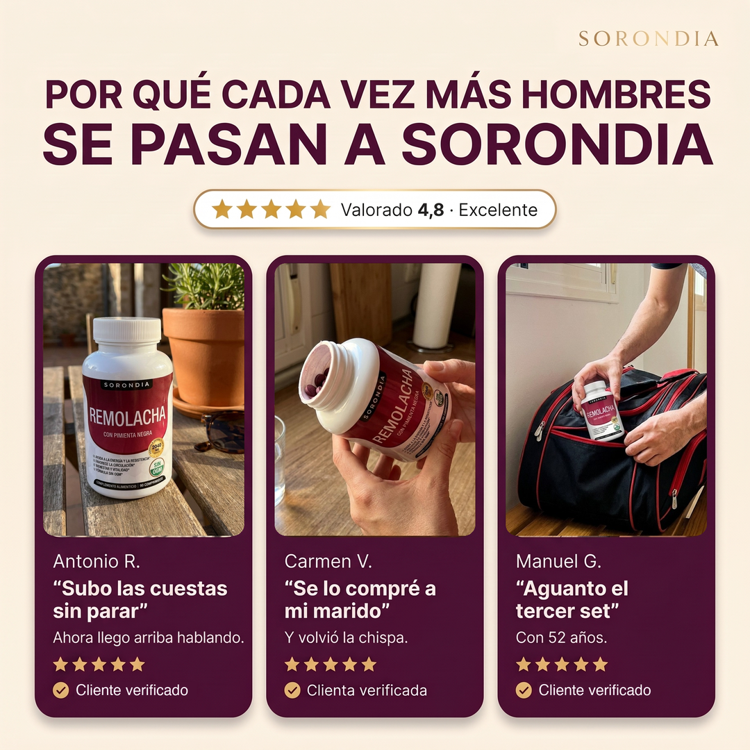 Remolacha 2040 mg con pimienta negra Sorondia 90 comprimidos