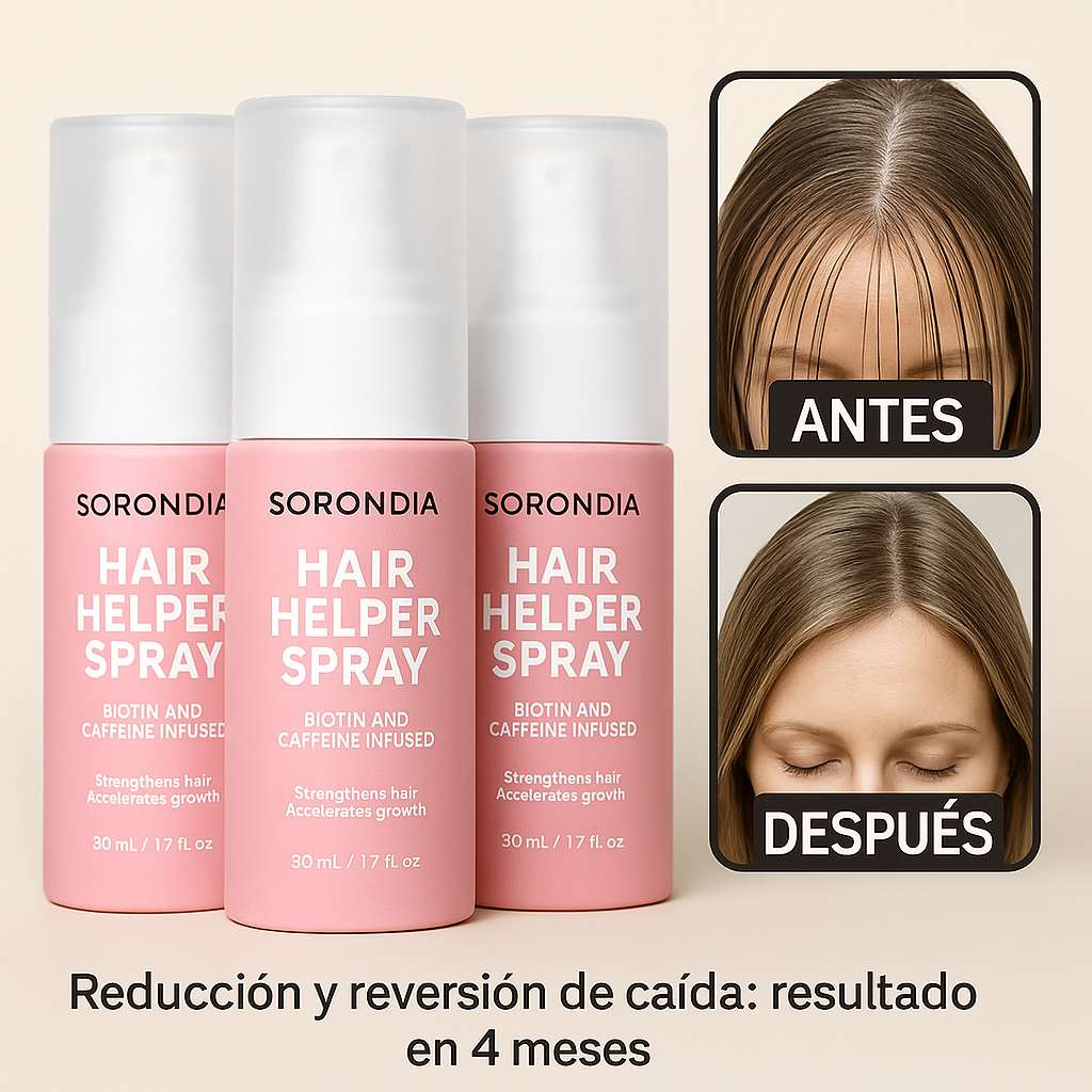 Sorondia© Hair Helper Spray - Reparador del Cabello