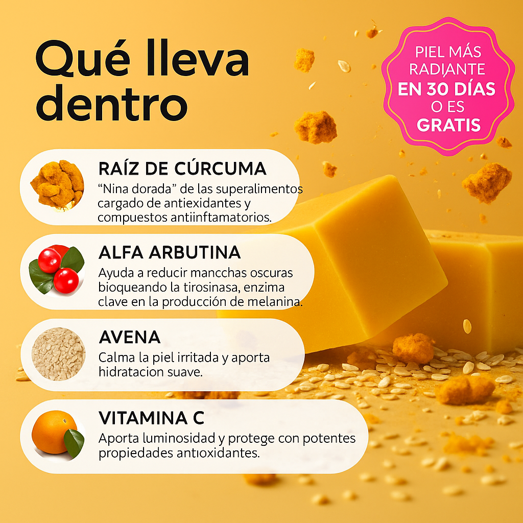 Golden Glow Soap - Jabón Iluminador de Cúrcuma (PACK 2UDS)