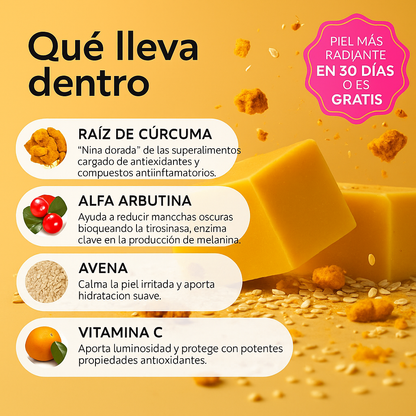 Golden Glow Soap - Jabón Iluminador de Cúrcuma (PACK 2UDS)